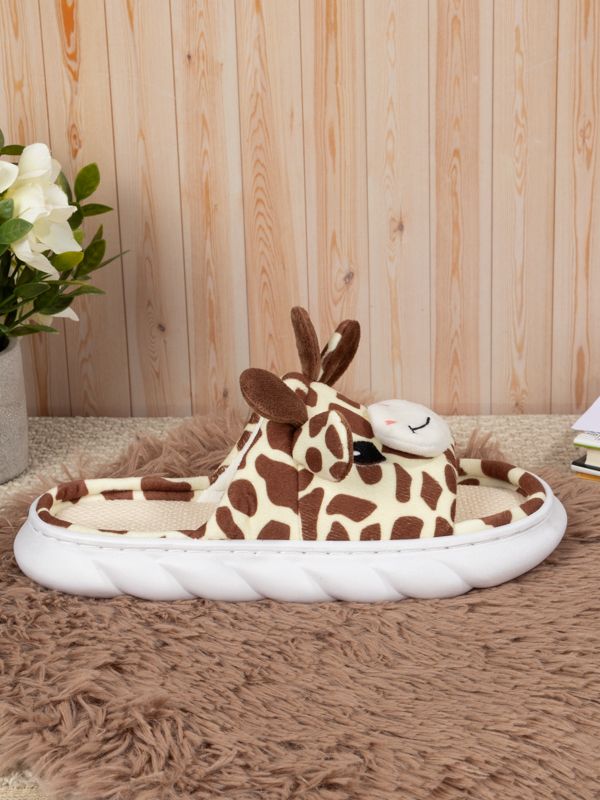 Pantuflas con Jirafas Kawaii de Peluche R149-15W
