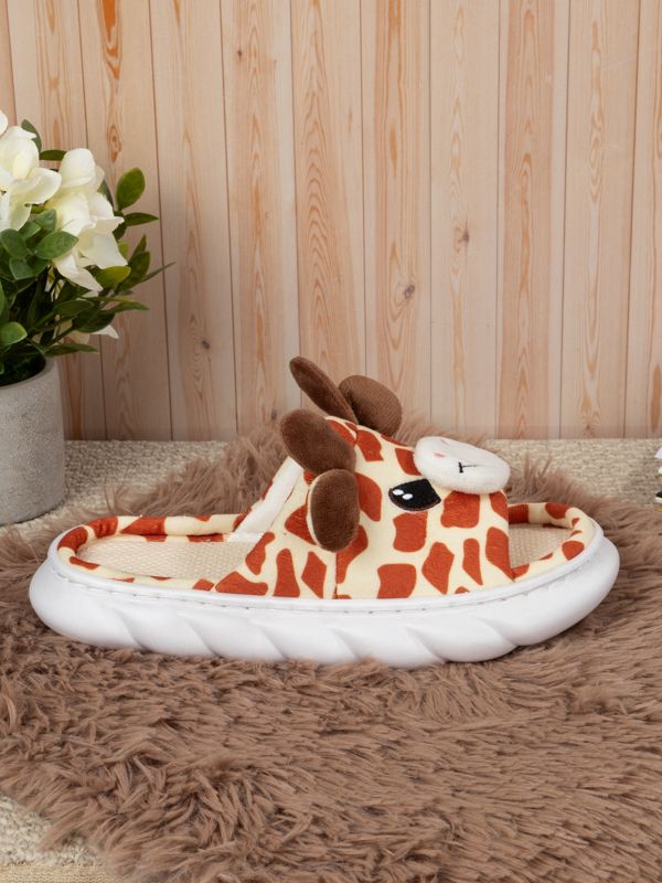 Pantuflas con Jirafas Kawaii de Peluche R149-15W