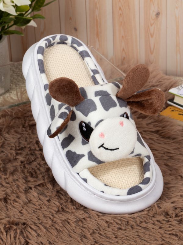 Pantuflas con Jirafas Kawaii de Peluche R149-15W