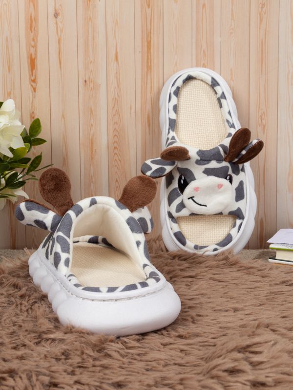 Pantuflas con Jirafas Kawaii de Peluche R149-15W