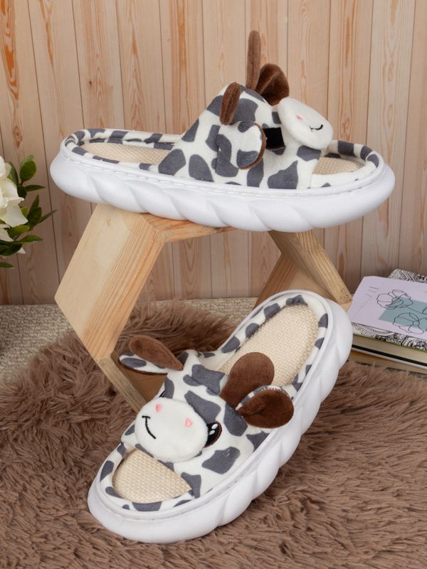 Pantuflas con Jirafas Kawaii de Peluche R149-15W