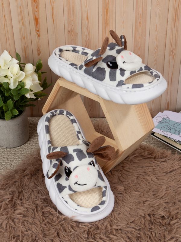 Pantuflas con Jirafas Kawaii de Peluche R149-15W