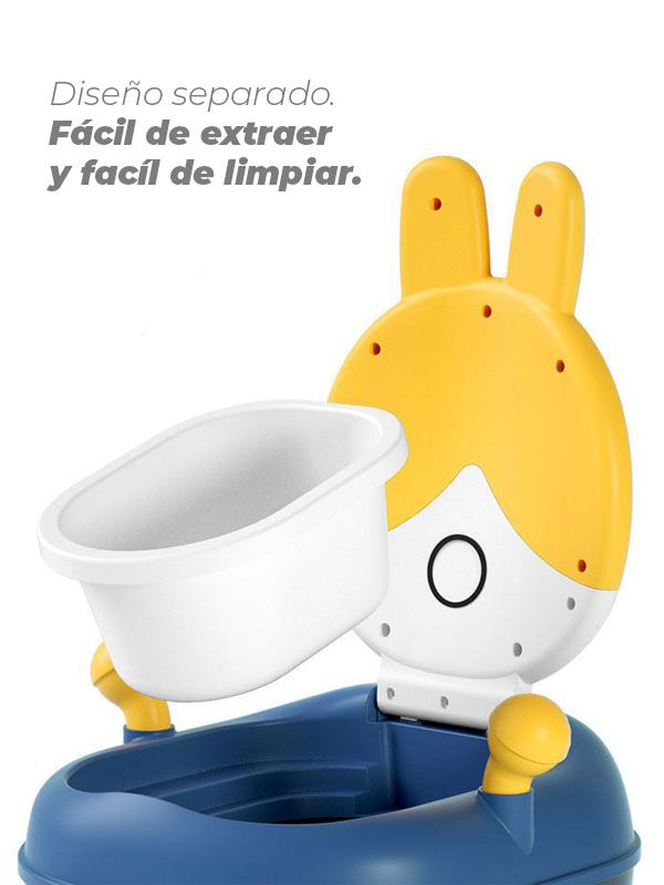 Bacinilla baño portable en forma de conejito para Niños 8921