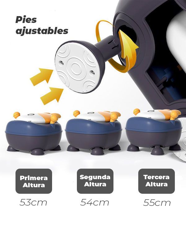 Bacinilla baño portable en forma de conejito para Niños 8921