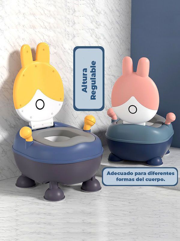 Bacinilla baño portable en forma de conejito para Niños 8921