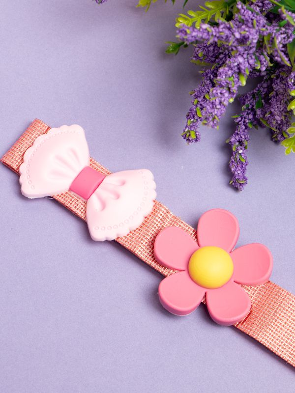 Paquete de 5 Balacas con Motivo Floral y de Moñitos para Niñas