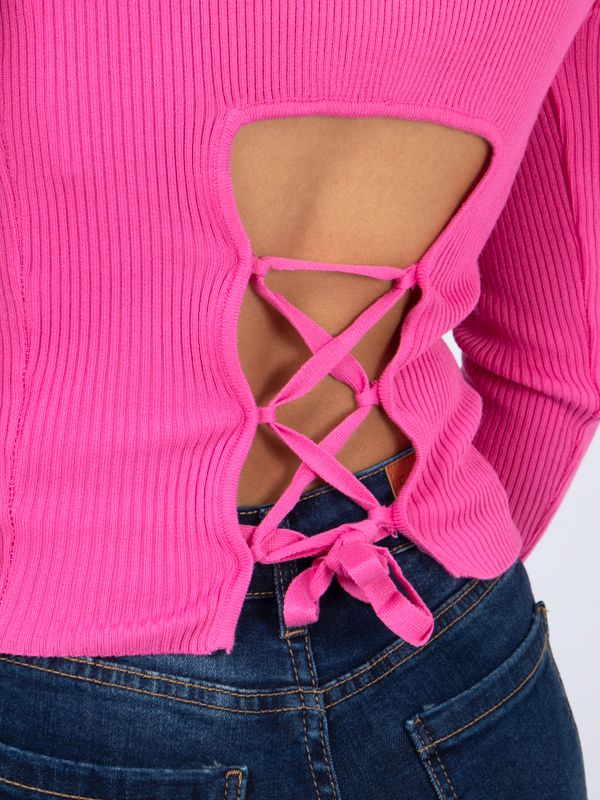 Buzo Cuello Tortuga semi-ajustado con Escote atrás 50804