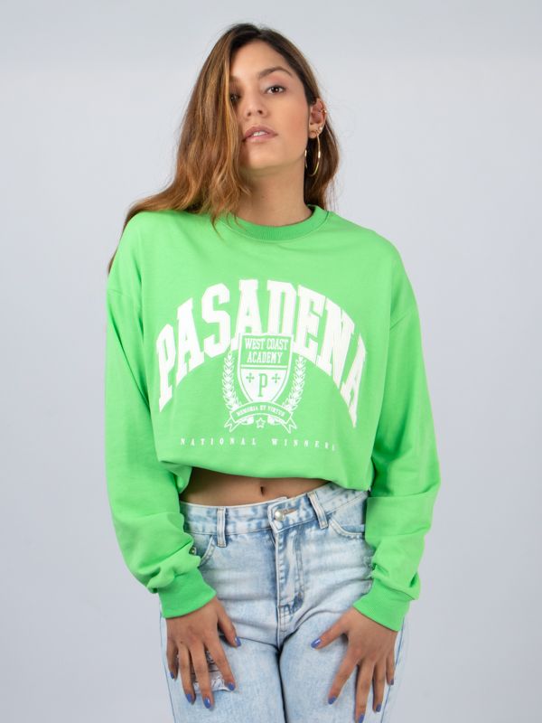 Buzo de Cuello redondo Estampado estilo Jersey 1021