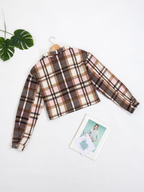 Camisa leñadora corta para mujer 39256