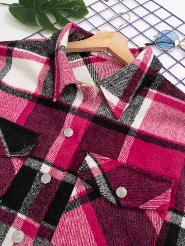 Camisa corta para mujer estilo leñadora 39255