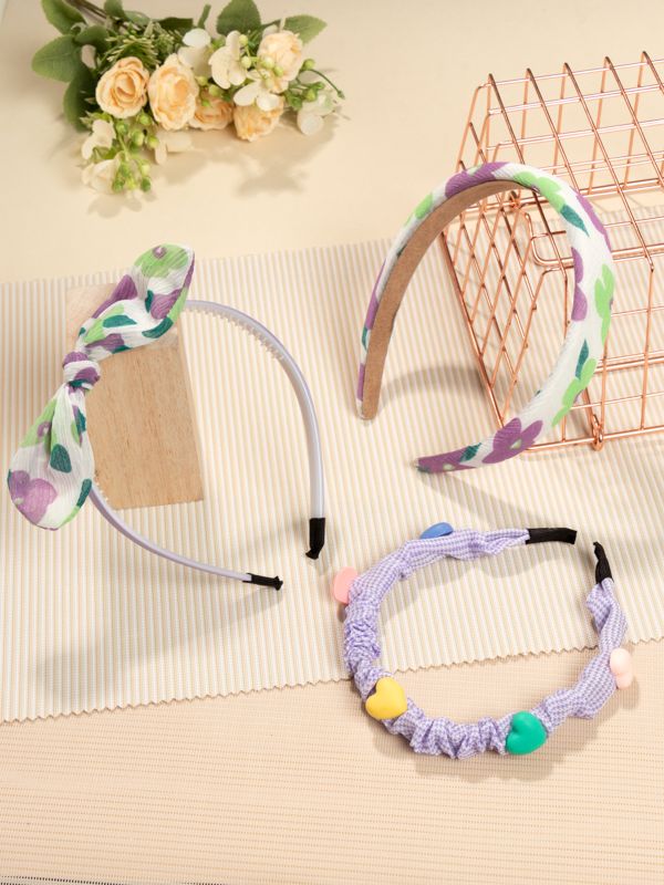 Diademas con Fruncido y Velo Con motivos de Osos Cerezas y Paletas