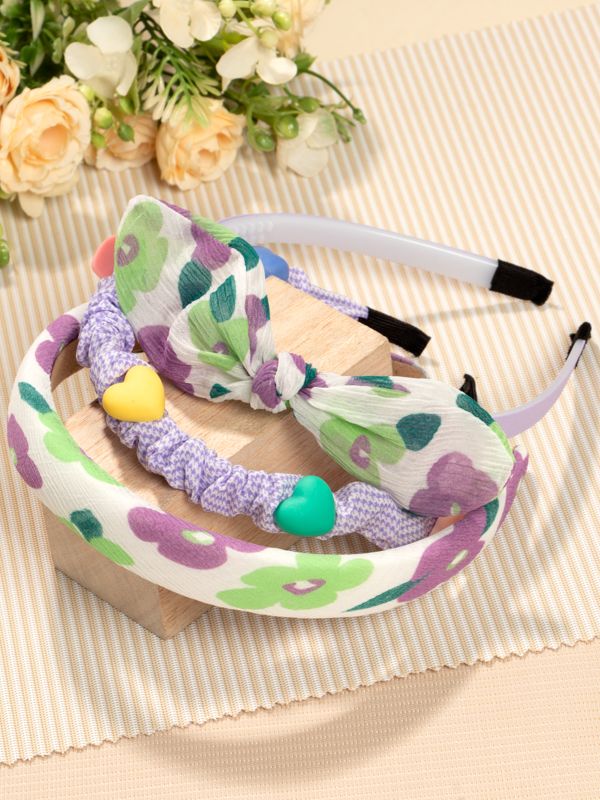 Diademas con Fruncido y Velo Con motivos de Osos Cerezas y Paletas