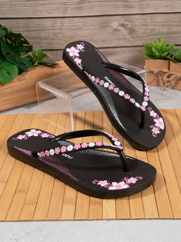 Chanclas Loufu Floral Design F1159W
