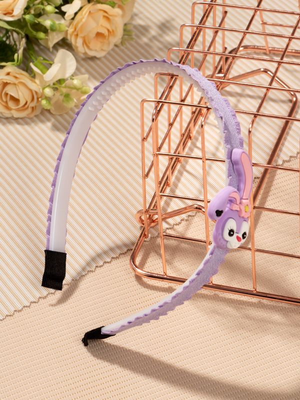 Paquete de Diademas Lila con Diseño de Conejitos 03