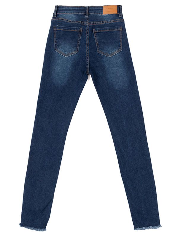 Jean Fringes Skinny Style para Mujer 5559