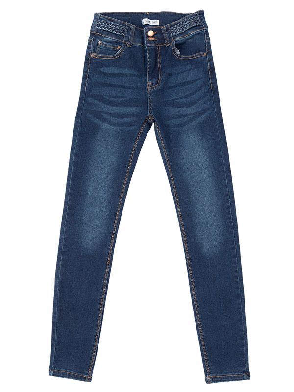 Jean ajustado Decorative Braided Belt 5699