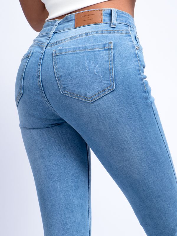 Jean para mujer de tiro alto tipo stretch 5435