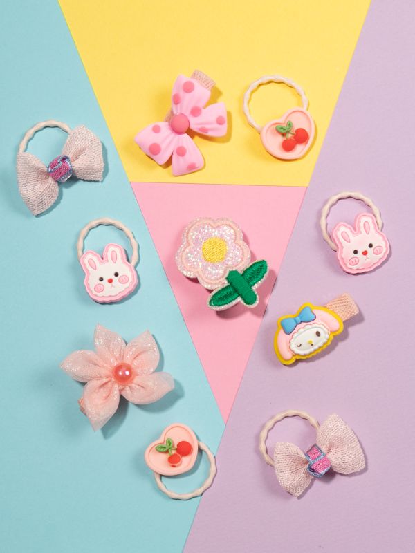 Paquete de 10 Moñitas de colores y diseños variados