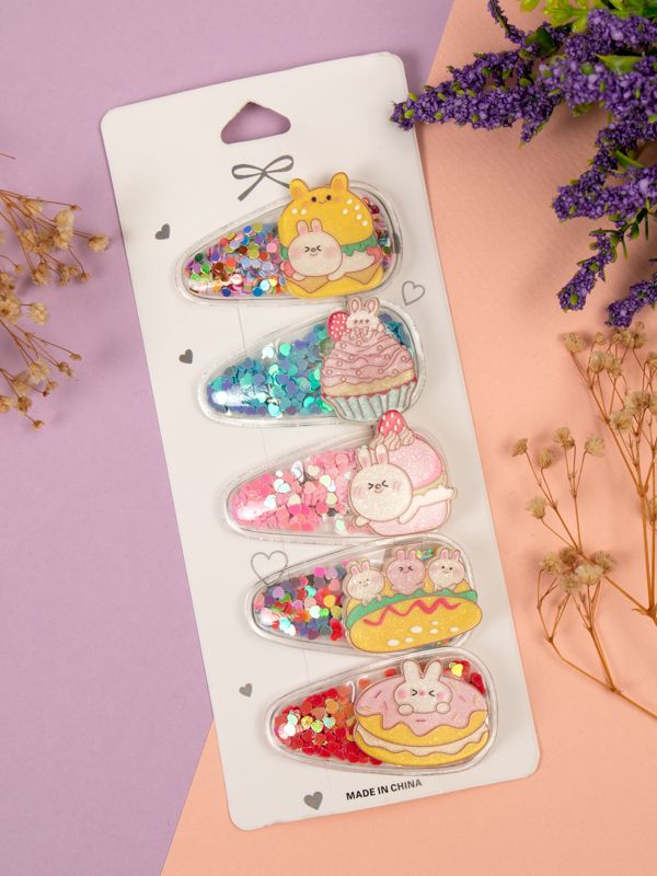 Kit de Hebillas con Motivos de Conejitos