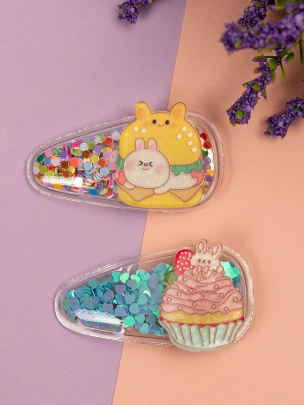 Kit de Hebillas con Motivos de Conejitos