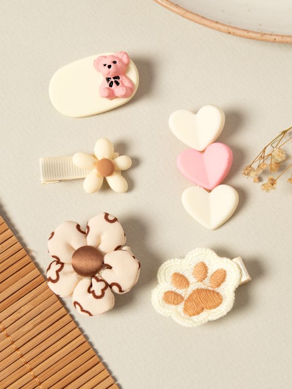 Juego de pinzas con diseño de Osos y moñitos