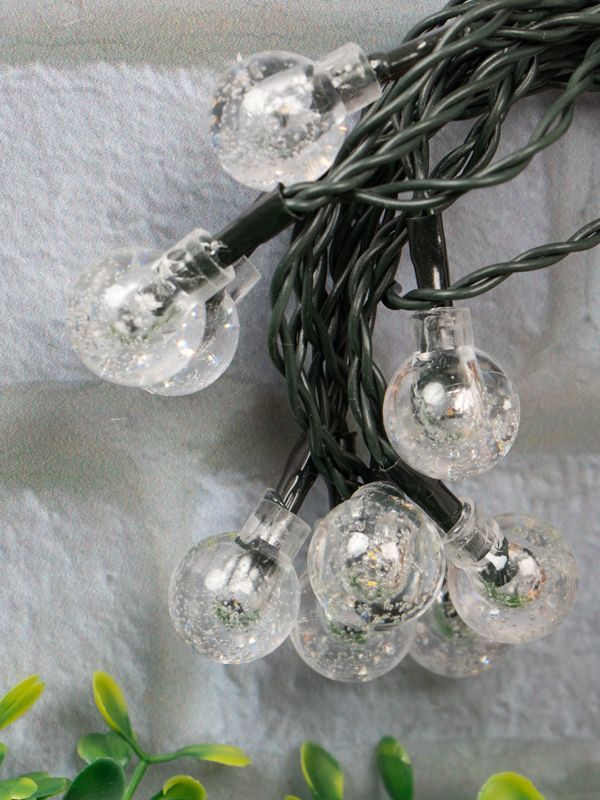 Tira de Luces Led Decorativas en Flores y Bolitas de 4 Mts