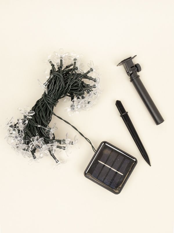Tira de Luces Led Decorativas en Flores y Bolitas de 4 Mts