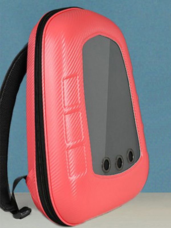Morral para mascotas plegable en cuerina PB81