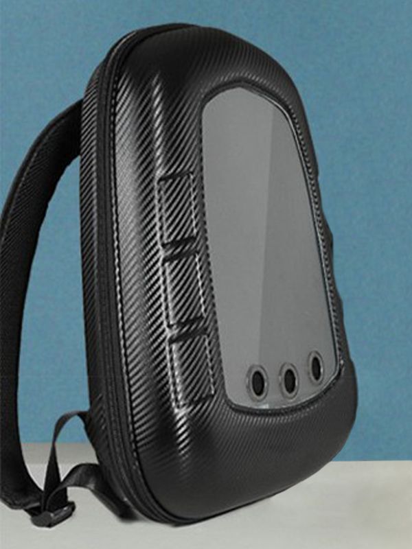 Morral para mascotas plegable en cuerina PB81