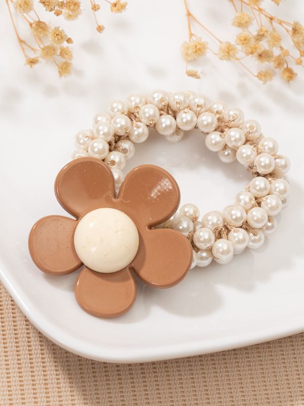 Moñas con Perlas de Flores y Animalitos 