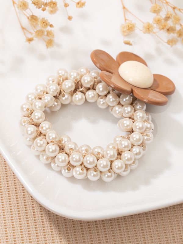 Moñas con Perlas de Flores y Animalitos 