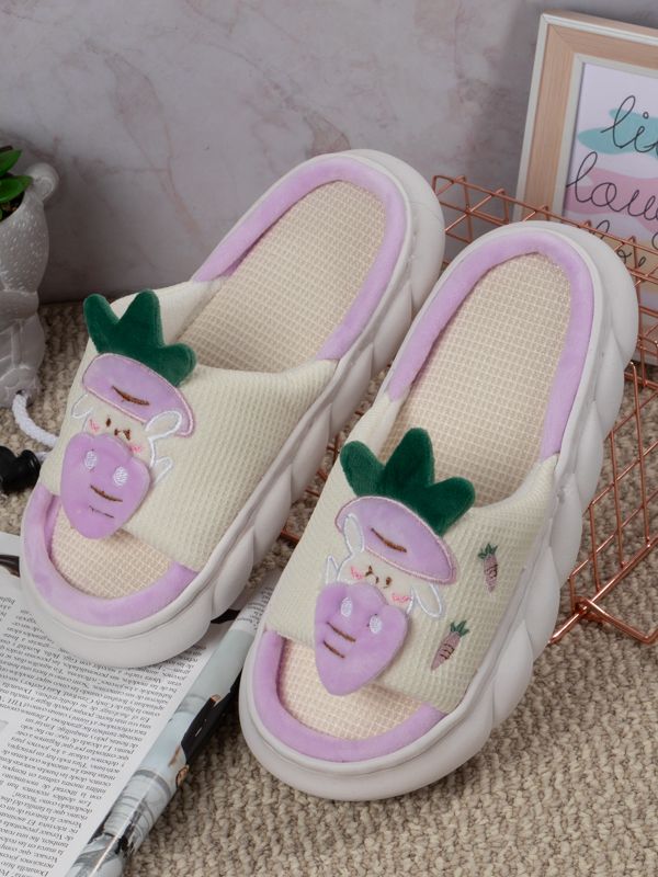 Pantuflas Rabbit's carrot Kawaii R149-5W