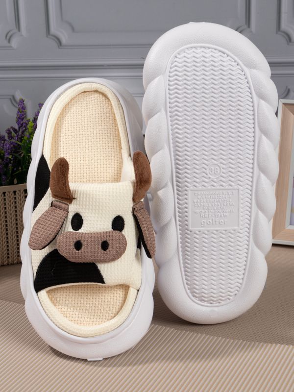 Pantuflas con motivo de Vaquita R185W