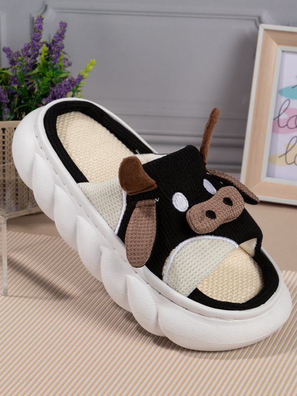Pantuflas con motivo de Vaquita R185W