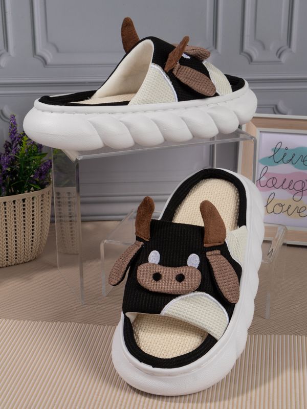 Pantuflas con motivo de Vaquita R185W