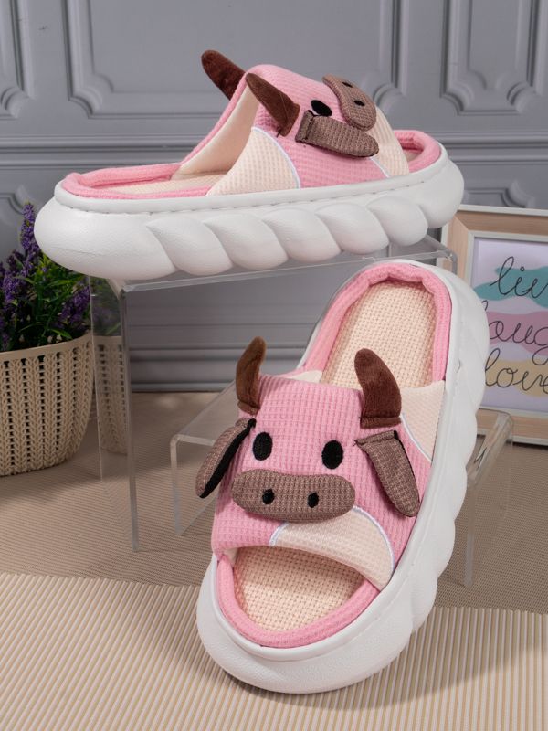 Pantuflas con motivo de Vaquita R185W
