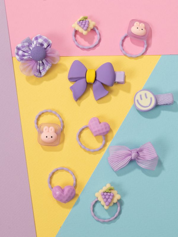Paquete de 10 Moñitas de colores y diseños variados