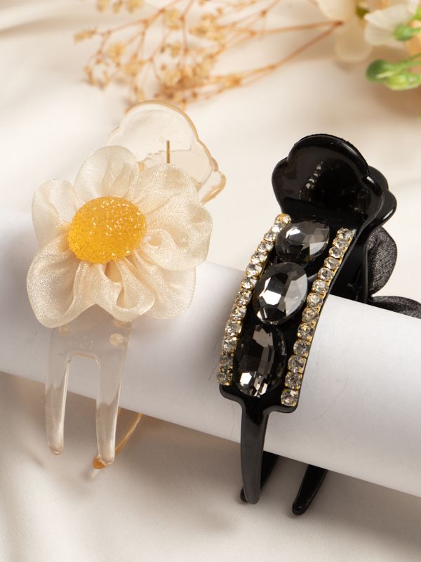 Caimán con Diseño de Flor con Pedrería PZ-01