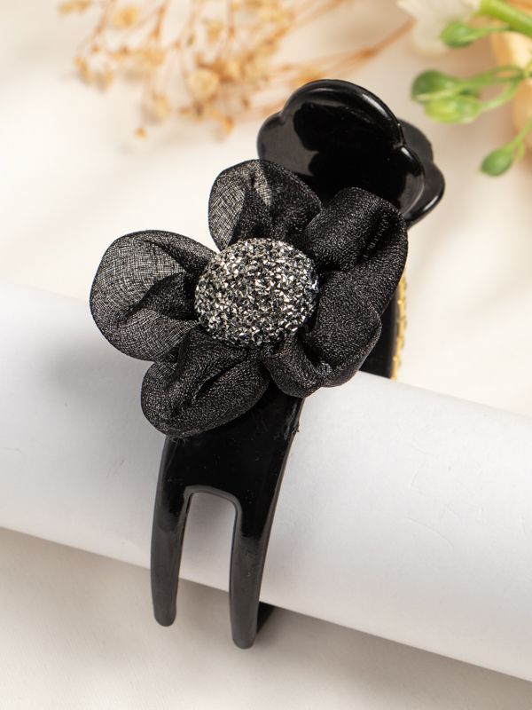 Caimán con Diseño de Flor con Pedrería PZ-01