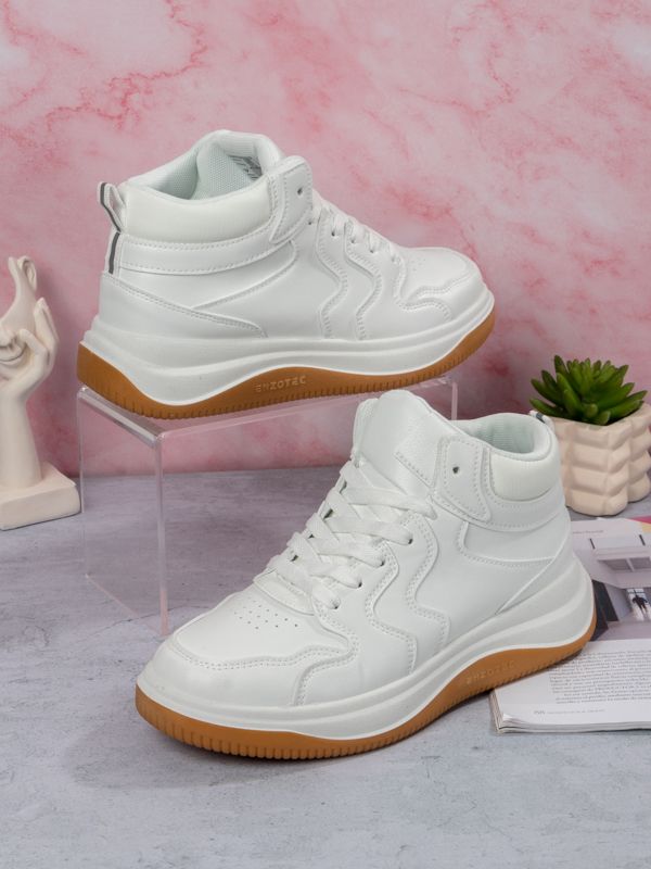 Zapatilla tipo baloncesto para mujer PU28AW