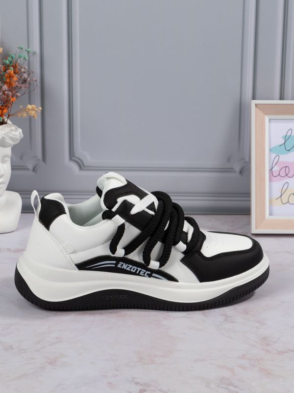 Zapatilla tipo Skate Thick Laces PU28BW