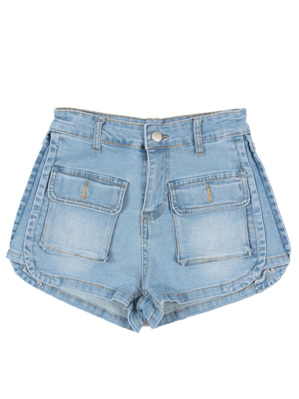 Shorts jeans anos 80 top