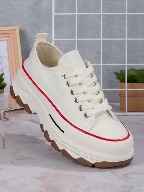 Tenis Platform style Fabric BR301W