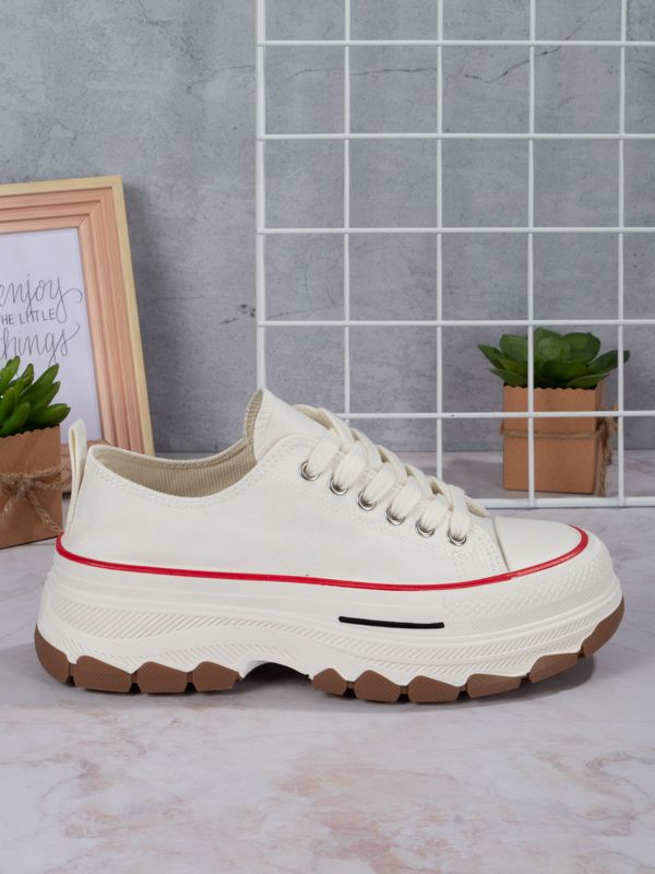 Tenis Platform style Fabric BR301W