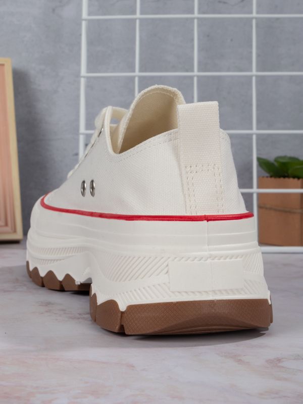 Tenis Platform style Fabric BR301W