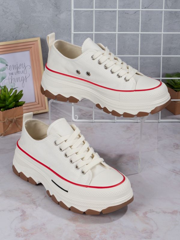Tenis Platform style Fabric BR301W