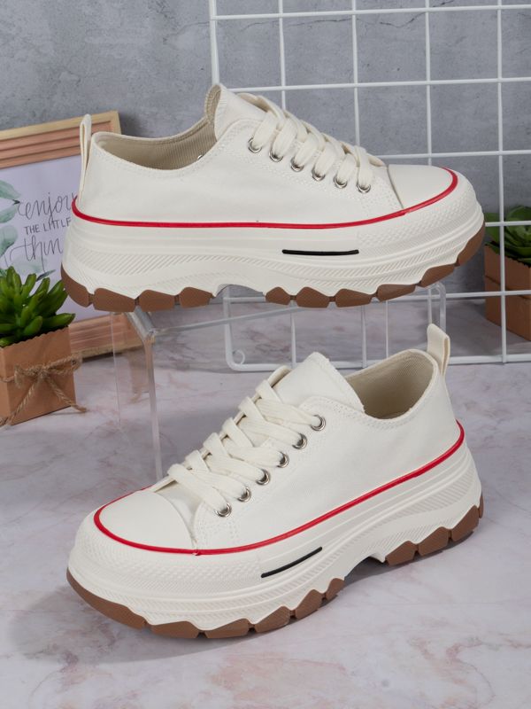 Tenis Platform style Fabric BR301W