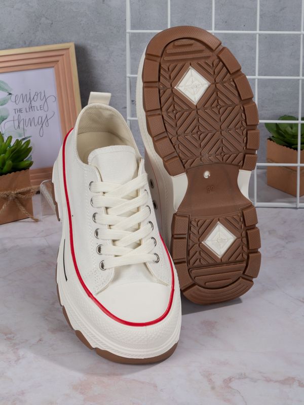 Tenis Platform style Fabric BR301W