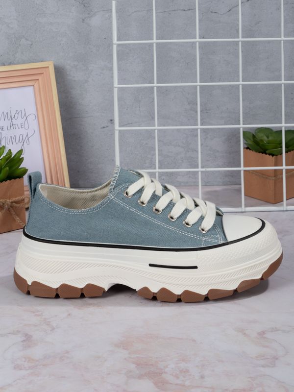 Tenis Platform style Fabric BR301W