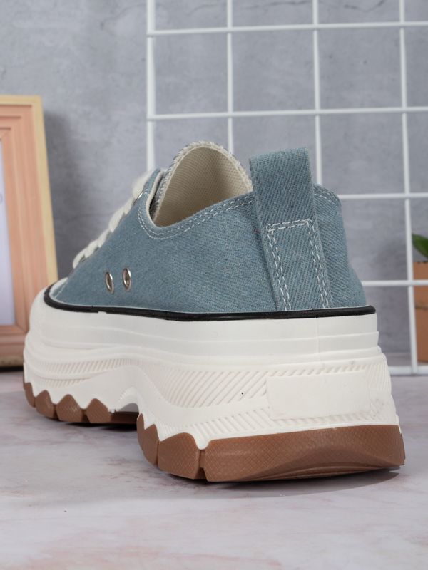 Tenis Platform style Fabric BR301W